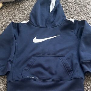 Nike Kids Dark Blue Therma-Fit Hoodie